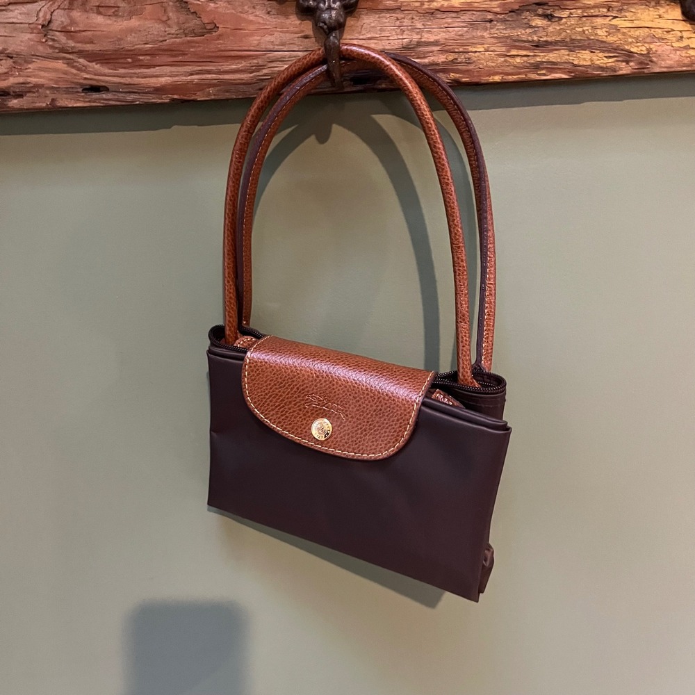Longchamp Lepliage Brown and Tan Tote Bag (Large)
